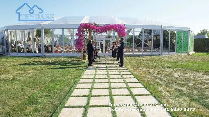 transparent wedding canopy